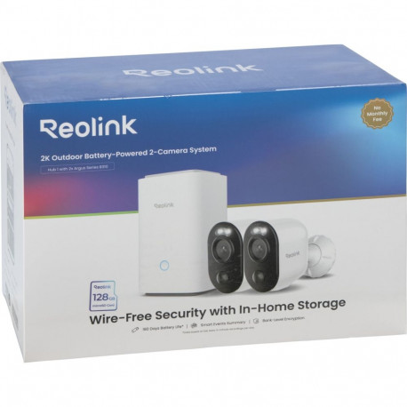Reolink Hub 1 + 2x Argus Series B310 väliskaamerad akuga