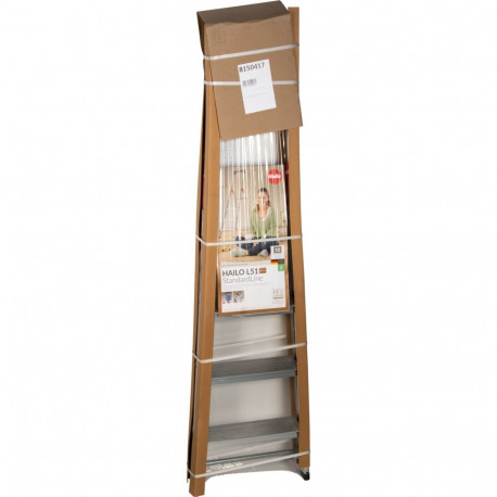 Hailo L51 4-step Aluminium Safety Stepladder