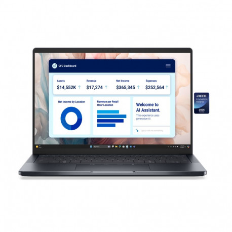 Dell sülearvuti Pro Premium 14 PA14250 14" FHD+ peegeldusvastane Intel Core Ultra 7 268V 32GB LPDDR5
