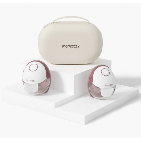 Breast Pump - Momcozy M6 Wireless Hands-Free, 180 ml, 150 Min, Red