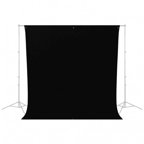 Photography Backdrop - Westcott Wrinkle Resistant 2.7 x 3m Polyester Rich Black