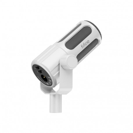 Microphone - Fifine Tank1 Dynamic, Cardioid, 50Hz-20KHz, White