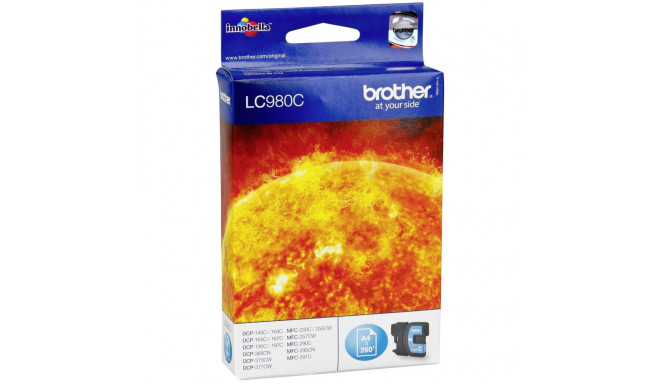 Brother ink cartridge LC-980 C, cyan