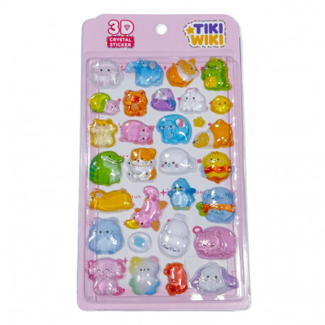 TIKI WIKI 3D kleebiste komplekt - Crystal: Cute Animals
