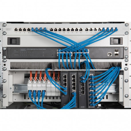 Digitus 482.6 mm (19") rack-mount DIN rail panel, 3U