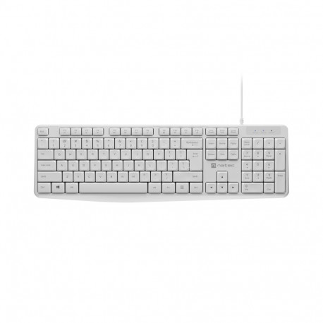 Natec | Keyboard | Nautilus NKL-1951 | Keyboard | Wired | US | White