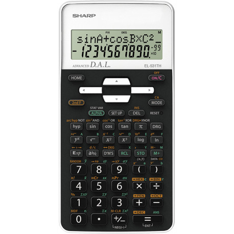 Sharp kalkulaator Scientific EL-531TH-WH, valge