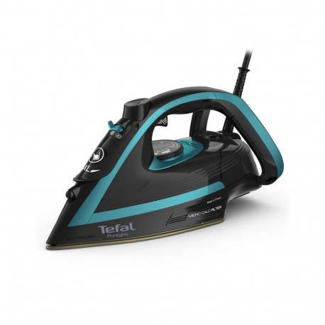 Iron - Tefal Puregliss FV8066 3000W Durilium AirGlide 50g/min Black, Blue