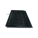 Keyboard - Logitech K280e USB Keyboard, Spill-resistant, Black