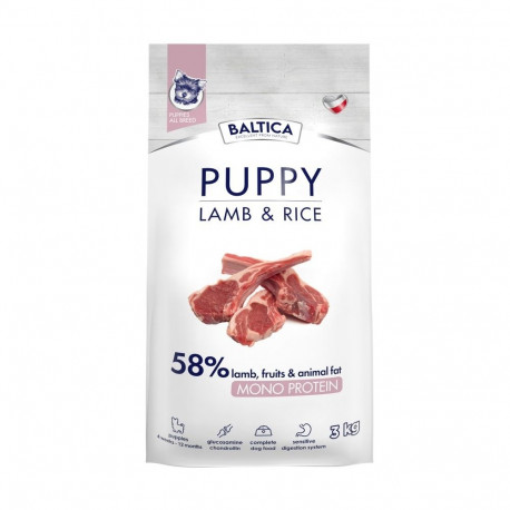 BALTICA kuiv koeratoit Nutraceutic kutsikatele lambaliha riisiga mono 3kg