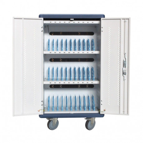 Techly seadmete halduskapp I-CABINET-30DUTY mobiilne, valge, sinine