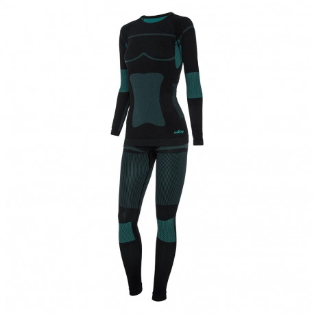 Women's thermoactive underwear Viking Ilsa black-green 500-15-1977-70 Set L