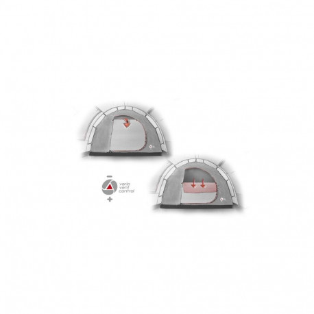 High Peak Brixen 4.0 4 person(s) Green, Light grey Tunnel tent