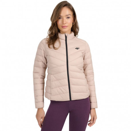 Kurtka damska 4F F0855 beżowa 4FWSS26TDJAF0855 83S 2XL