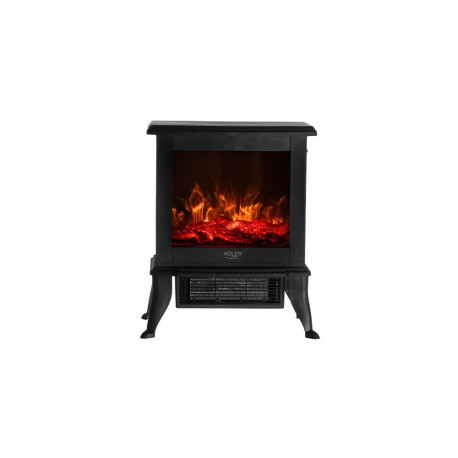 Kominek elektryczny | 2 poziomy grzania: 1000W / 1800W | Efekt 3D płomienia | Termostat Adler Adler