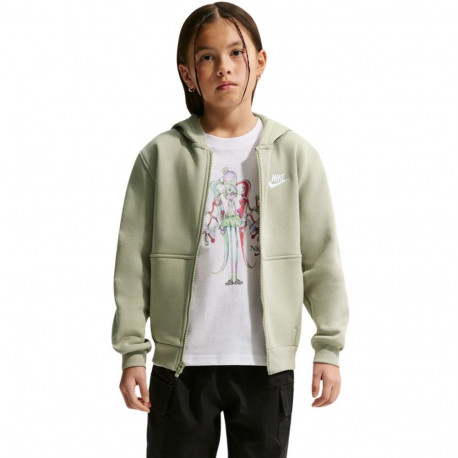 Bluza dla dzieci Nike Sportswear Club Fleece jasnozielona FD3004 304   M