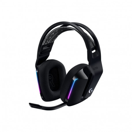 Logitech Belaids aidim ausins G733, LIGHTSPEED, RGB, Juodos