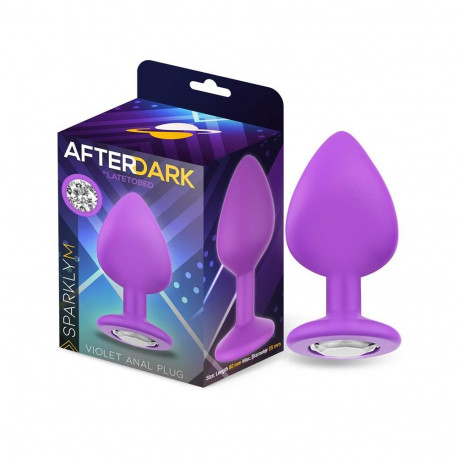 Anaalplug suurus M sädelev, violetne