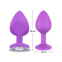 Anaalplug suurus M sädelev, violetne