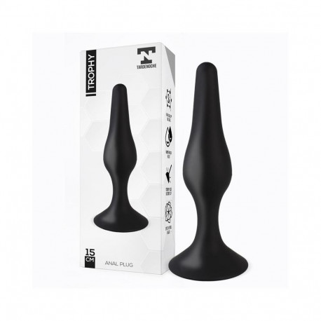 Trophy Anal Plug 15 cm Silicone Black