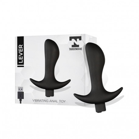 Lever Anal Plug with Vibration USB Silicone