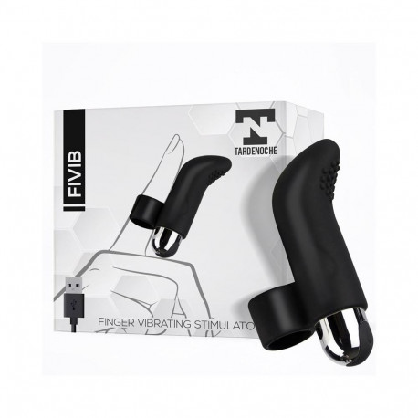 Fivib sõrmevibraator USB silikoonist, must