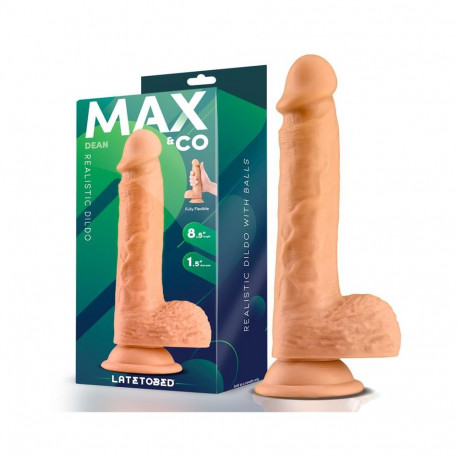 Dean Realistic Dildo with Testicles 8.5 Flesh