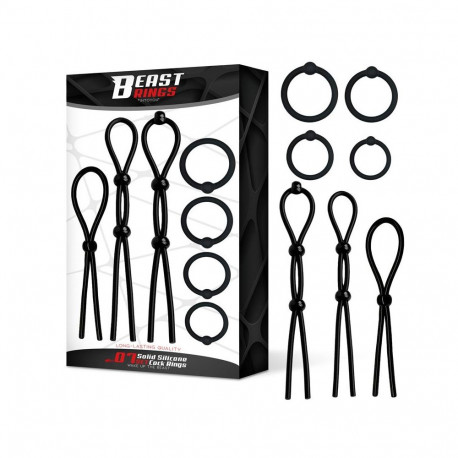 07 Set Solid Silicone Cock Rings
