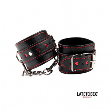 Ankle Cuff with chain and Hearts