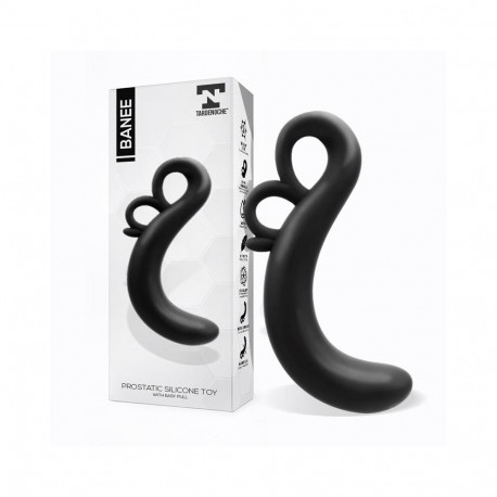 Banee Prostativ Stimulator with Easy Pull Silicone Black
