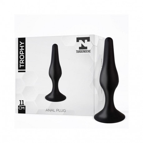 Trophy Anal Plug 11 cm Silicone Black