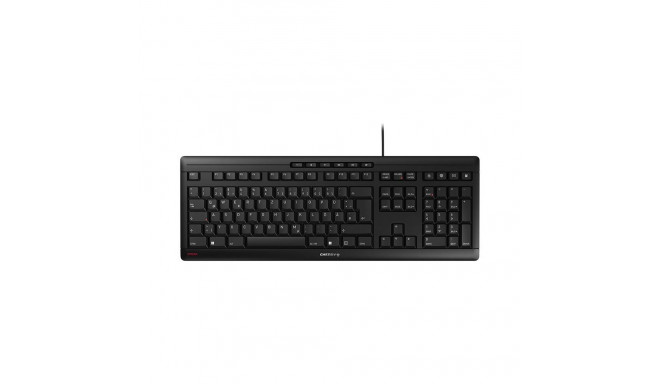 CHERRY klaviatuur STREAM USB QWERTZ kontorikasutuseks, must