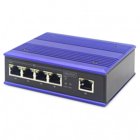Digitus võrgulüliti 4 port Fast Ethernet tööstuslik haldamata 1 RJ45 uplink