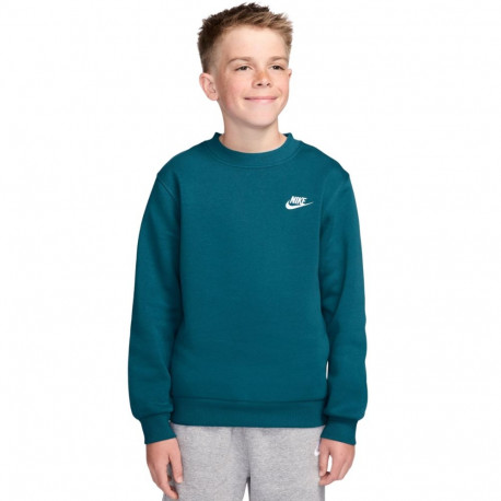 Nike laste pusa FD3006 372 L sportswear club fleece, roheline