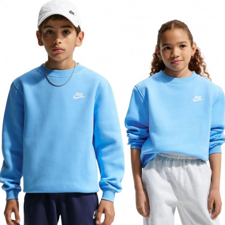Nike laste pusa FD3006 497 L sportswear club fleece, helesinine