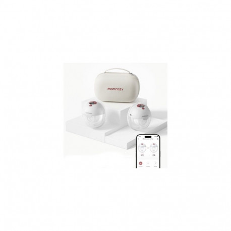 Breast Pump - Momcozy M5 Double Electric, 180ml Capacity, USB Charging, Red