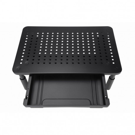 Monitor Stand - Gembird MS-TABLE-D-01 Adjustable with Drawer Steel Black