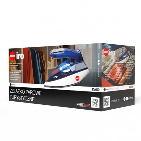 Home & Kitchen Appliances - ELDOM DA50 Travel Iron 1100W 0.08L Water Tank