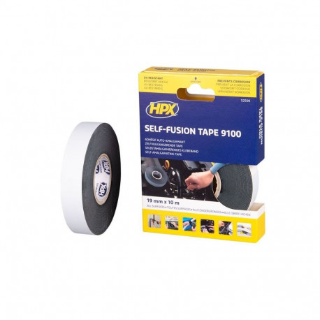 HPX-SF-1910-BK Tape:self-amalgamating;black;19mm;L:10m;Thk:0.5mm;max.90°C