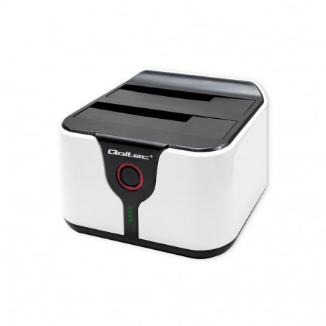 Qoltec dokkimisjaam 50309 HDD/SSD 2.5" 3.5" SATA III USB 3.0 suure kiirusega 5Gb/s kloneerimisfunkts