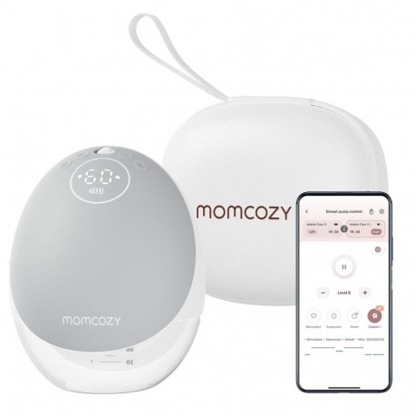 Momcozy rinnapump ühekomplektne rakendusega juhitav, hall