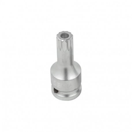 Rockforce Spline Bit Head M14, 60mm, 1/2''DR RF-24806014B, CrV, 1 tk.