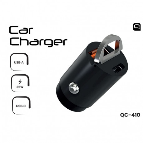 Quick QC-410 Car Charger with USB-C / USB 35W