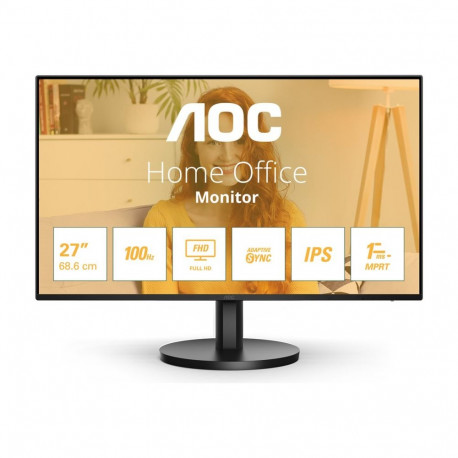 AOC monitor 27B3HA2 27" IPS 16:9 100Hz 1ms 1920 x 1080 250cd/m² 1x HDMI garantii 24 kuud, must