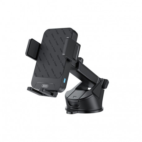 XO car holder WX043 with wireless inductive charger black 15W with suction cup