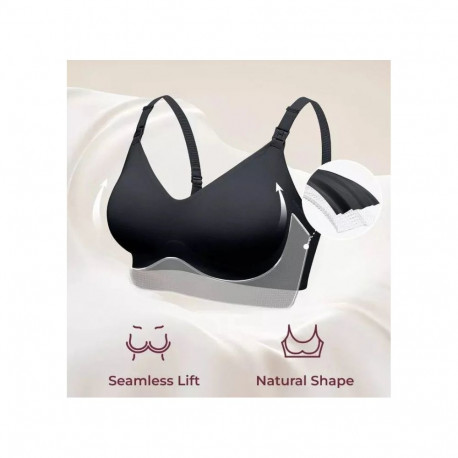 Nursing Bra - Momcozy YN21 Comfortable Design, Size S, Black