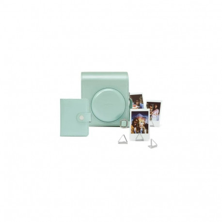 Photo Accessory Kit - Fujifilm Instax Mini 13 Case, Album, Frames - Lagoon Green