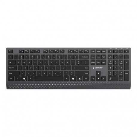 GEMBIRD klaviatuur KB-MCH-06 multimeedia USB inglise paigutusega, must