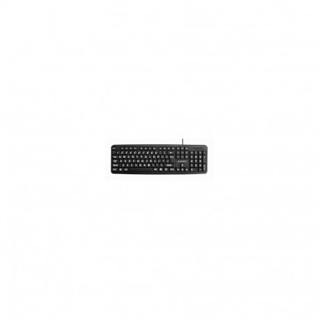 Gembird KB-US-103 Standard keyboard with BIG letters  US layout  black