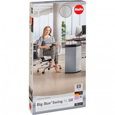 Hailo Big-Box Swing XL stainless steel